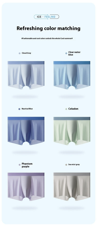 Bóxers Antibacterianos de Seda Fría para Hombre con Entrepierna Refrescante - Image 18