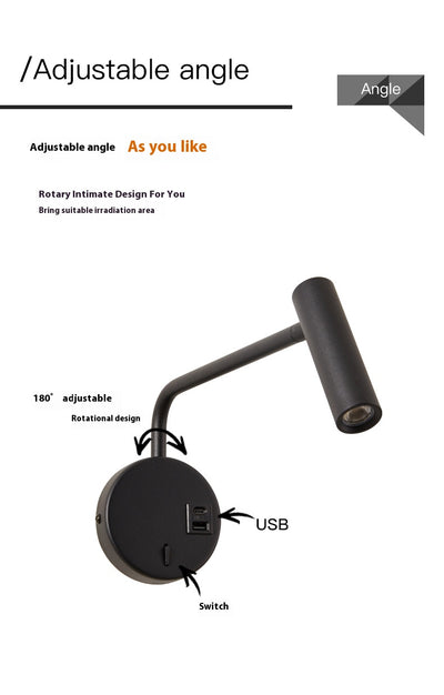 Lámpara de Pared Minimalista para Lectura con Brazo Articulado - Image 10