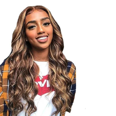 Peluca Frontal de Encaje Ombre Ondas Grandes - Degradado Negro - Image 19