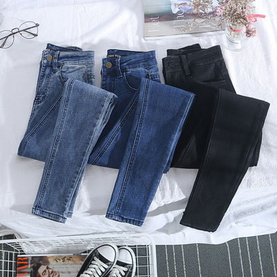 Pantalones Escolares Delgados para Invierno Niña Octavo Grado
