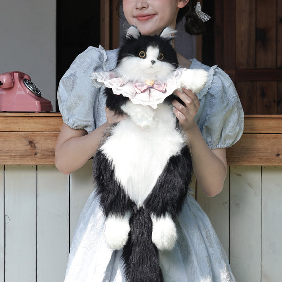 Bolsa Peluche Gato Lechero Adorable - Juguete Suave