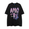 Camiseta Manga Corta Estampado Graffiti Relajado para Hombre