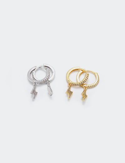 Aretes de Circonita Rayo Elegantes - Accesorios de Moda para Mujer - Image 4