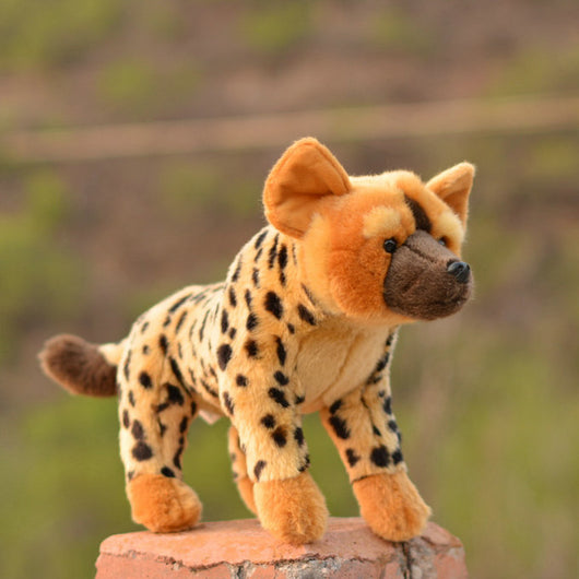 Peluche Realista de Perro Salvaje Africano e Hiena