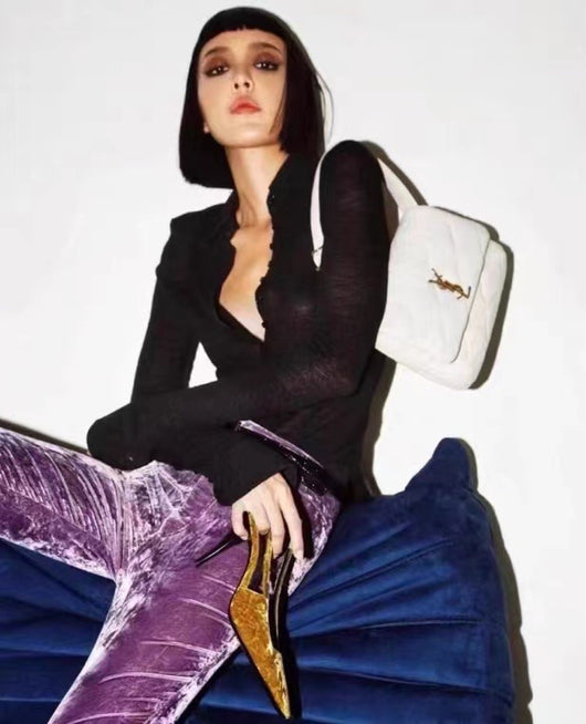 Pantalones Slim de Cintura Alta con Elástico y Puños Ajustados - Image 15