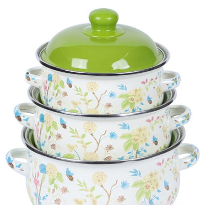Tazón para Fideos Instantáneos con Tapa y Asas Dobles, Esmaltado Resistente al Calor - Image 2
