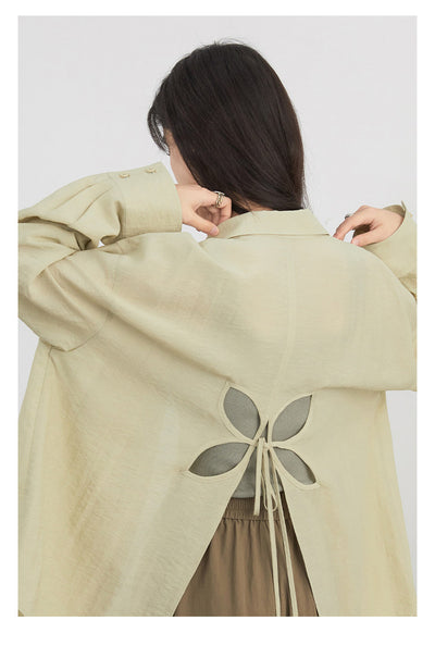 Blusa Holgada Verde Protección Solar con Espalda Calada - Image 16