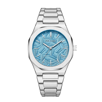 Reloj Impermeable para Hombre con Esfera Grabada en Relieve de Hoja de Palma - Image 39