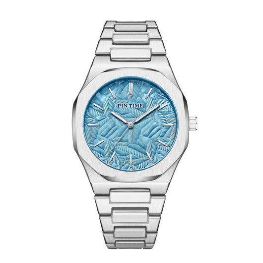 Reloj Impermeable para Hombre con Esfera Grabada en Relieve de Hoja de Palma - Image 39