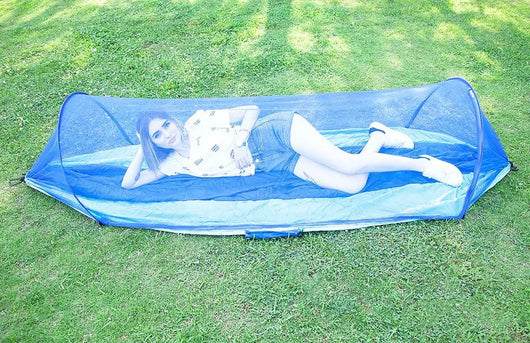 Hamaca Camping Automática con Red Antimosquitos para Viajes y Aventura - Image 6