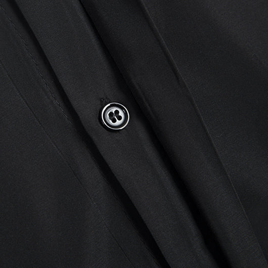 Jumpsuit Negro Suelto para Mujer con Mangas Murciélago - Image 4