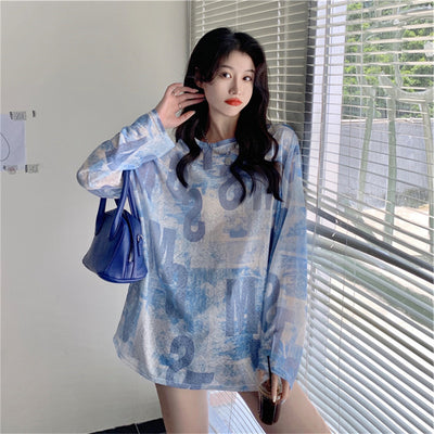 Blusa Holgada de Manga Larga con Protección Solar UV - Image 7