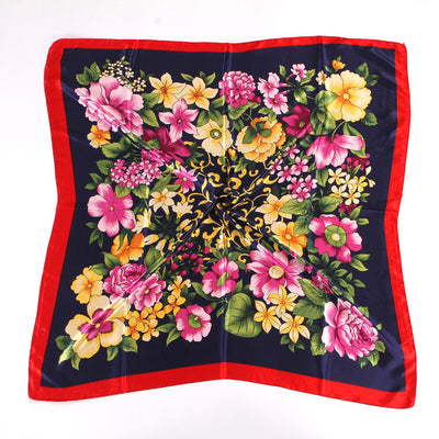 Pañuelo Floral de Seda Artificial 90cm - Primavera y Otoño - Image 23