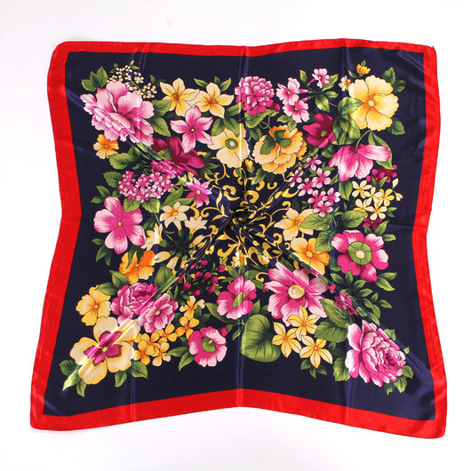 Pañuelo Floral de Seda Artificial 90cm - Primavera y Otoño - Image 23