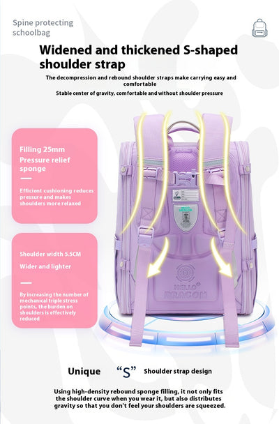Mochila Escolar Ultraligera con Protección Dorsal para Primaria - Image 15
