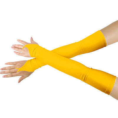 Guantes Sin Dedos de Satén Elástico con Gancho - Image 2