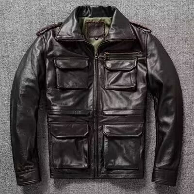 Chaqueta de Cuero Genuino Premium - Piel de Vaca Suave - Image 5