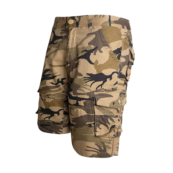 Pantalones Cortos Camuflaje Hombre Talla Grande - Diseño Suelto Europeo Americano - Image 2