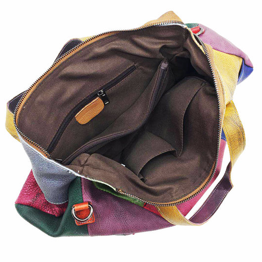 Bolsa Mensajera de Cuero Genuino Vintage con Acabado Cepillado - Image 14