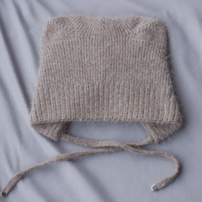 Gorro Tejido Cálido con Orejas de Gato - Pelaje de Conejo Suave - Image 21