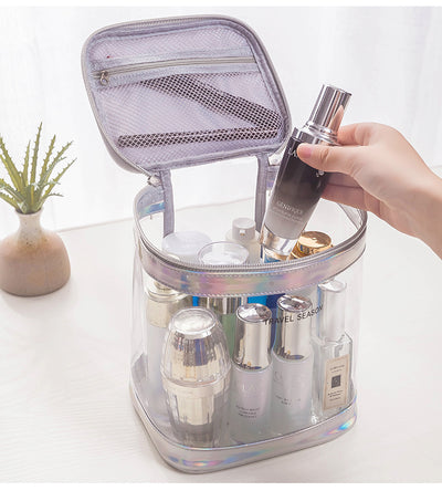 Bolsa de Cosméticos Transparente de Gran Capacidad Impermeable - Image 11