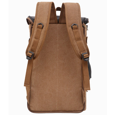 Mochila de Lona para Hombre - Backpack de Viaje y Trabajo con Compartimento Laptop - Image 21