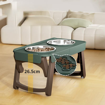 Comedero Plegable Elevado para Mascotas con Base Antideslizante en Acero Inoxidable - Image 2