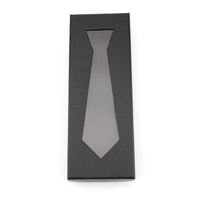 Corbata de Piel de Serpiente Negra para Hombre con Estuche de Presentación - Image 3