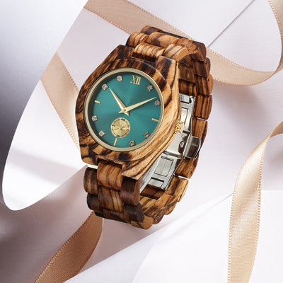 Reloj de Cuarzo para Mujer con Esfera de Madera - Image 6