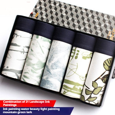 Bóxers de Algodón Estampado Transpirables para Hombre - Image 12