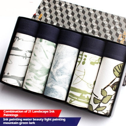 Bóxers de Algodón Estampado Transpirables para Hombre - Image 12