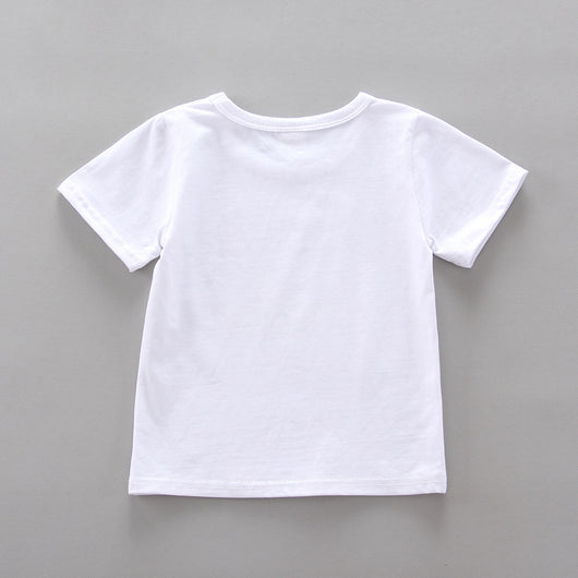 Conjunto Infantil Dos Piezas con Babero - Playera Cuello Redondo Manga Corta - Image 28