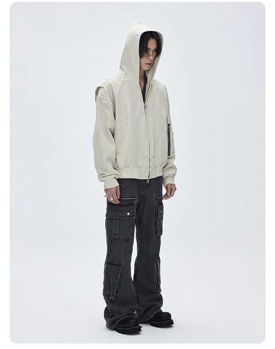 Chaqueta de Trabajo Pesada en Lona Lavada para Hombre - Image 10
