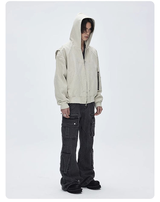 Chaqueta de Trabajo Pesada en Lona Lavada para Hombre - Image 10