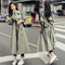 Abrigo Trench Largo Oversized con Cintura Ajustable para Mujer