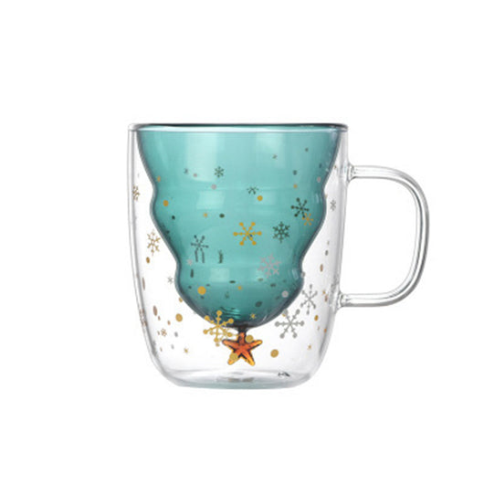 Taza de Café Navideña de Vidrio Resistente al Calor con Tapa y Asa - Image 7