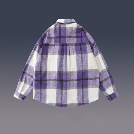 Camisa de Lana a Cuadros para Mujer - Image 2
