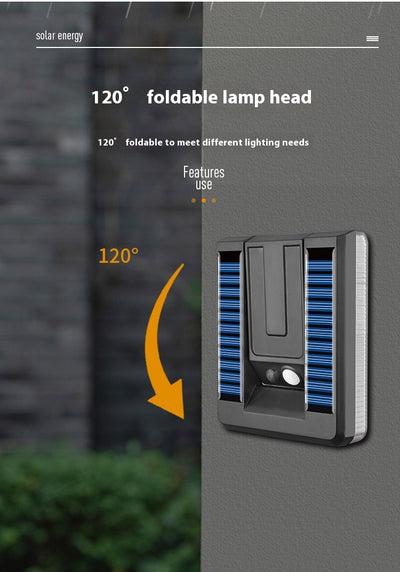 Lámpara Solar Inteligente Plegable para Muro Exterior con Sensor de Movimiento - Image 16