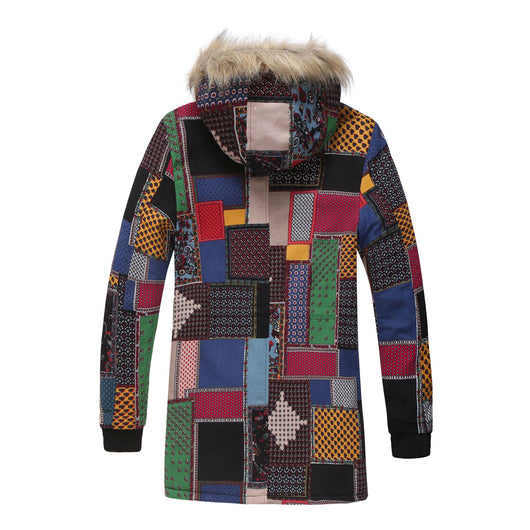 Chaqueta Acolchada Étnica con Capucha - Image 10