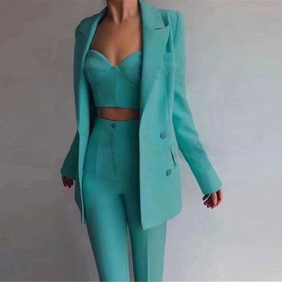 Traje Ejecutivo Mujer Cómodo para Oficina y Viajes - Image 46