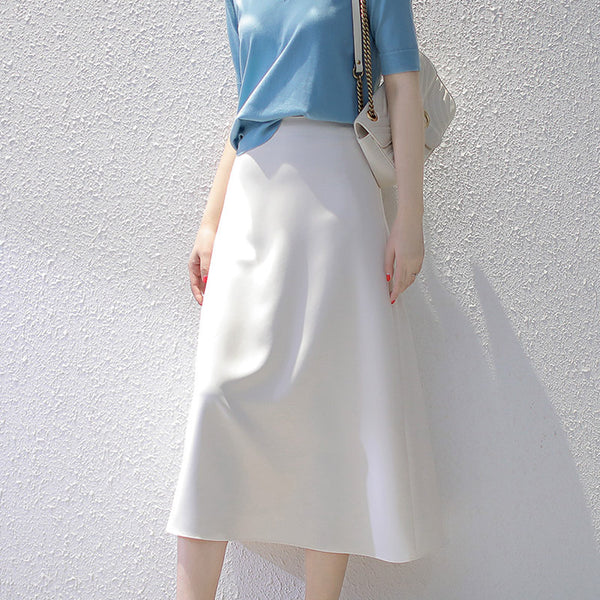 Falda Midi Ejecutiva Slim Fit - Estilo Minimalista