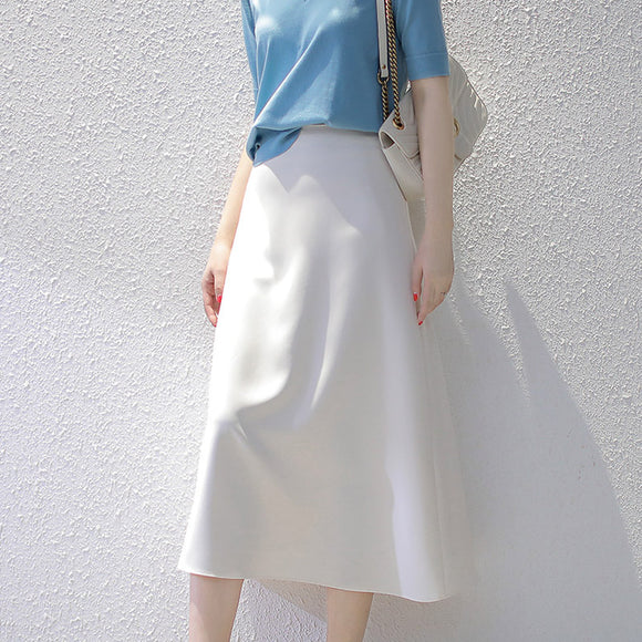Falda Midi Ejecutiva Slim Fit - Estilo Minimalista