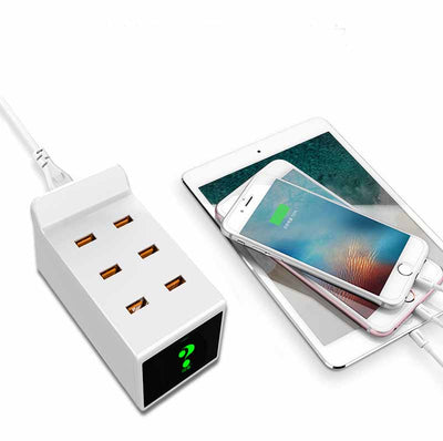 Cargador USB Inteligente de 6 Puertos para Móviles y Tablets - Image 10
