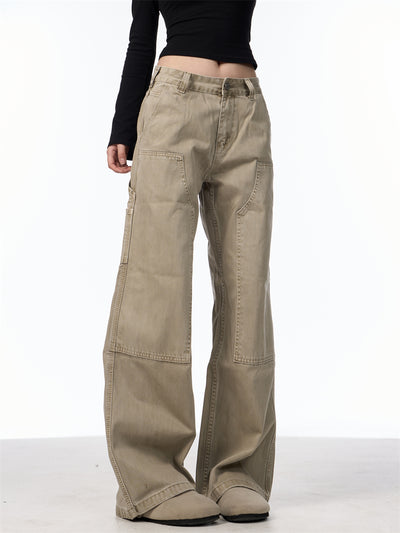 Jeans Rectos Sueltos Estilo Retro con Bolsillos para Mujer - Image 15
