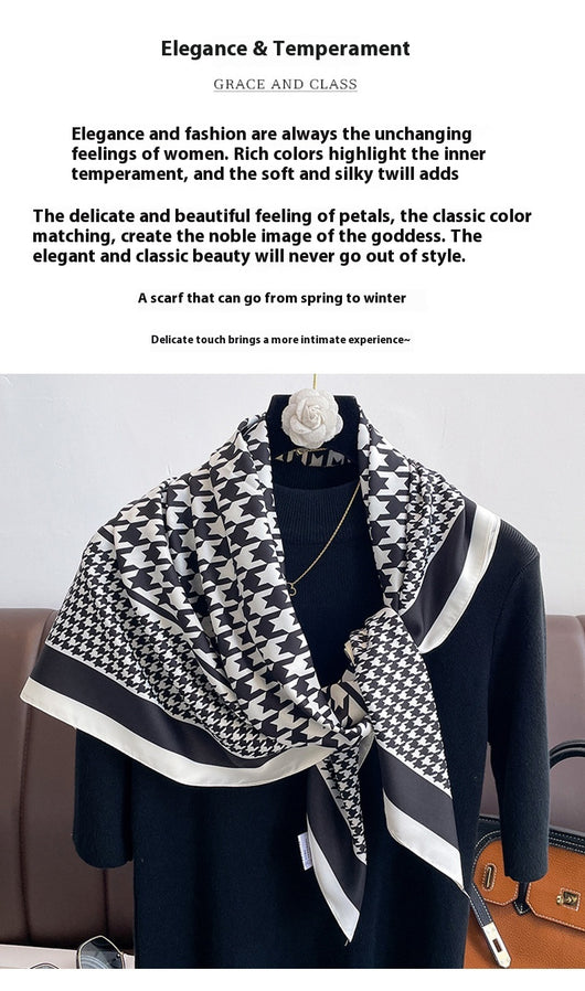 Pañoleta Escocesa Grande de Twill Versátil Clásica - Image 12