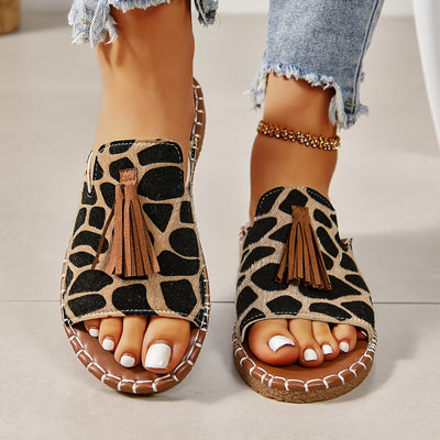 Sandalias Planas con Borlas Decorativas para Mujer - Image 20