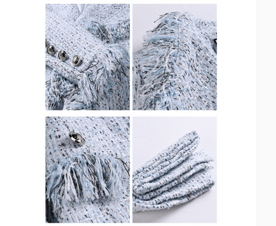 Chaqueta Oversized con Solapas Grandes y Flecos para Mujer - Image 15