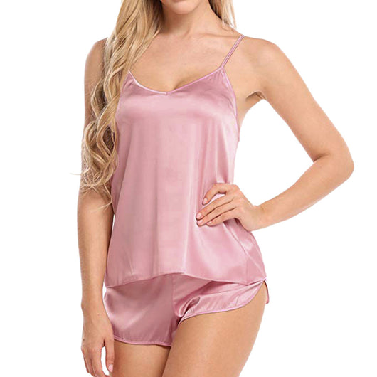 Pijama Camiseta y Short con Encaje Escote V para Mujer - Colección Verano - Image 12