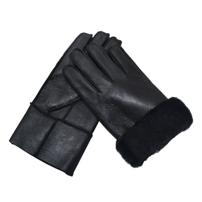 Guantes de Invierno en Lana de Oveja para Hombre - Calidez y Protección del Viento - Image 4