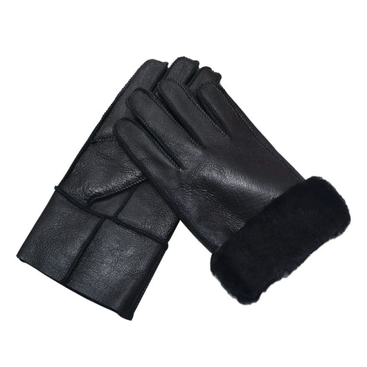 Guantes de Invierno en Lana de Oveja para Hombre - Calidez y Protección del Viento - Image 4